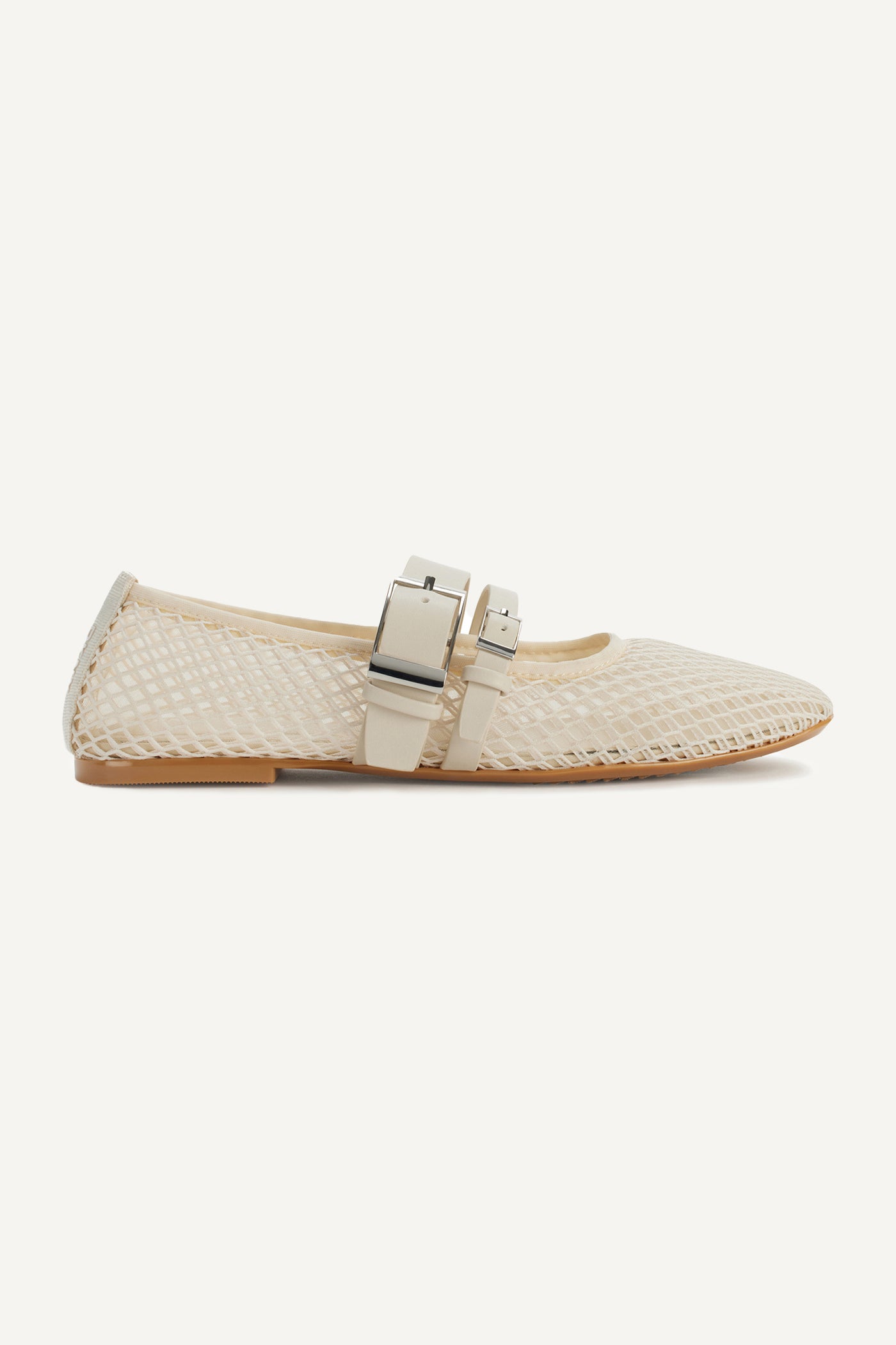 KHAKI DADE MESH BALLET FLAT, VIEW 1 | 9-5 Edit