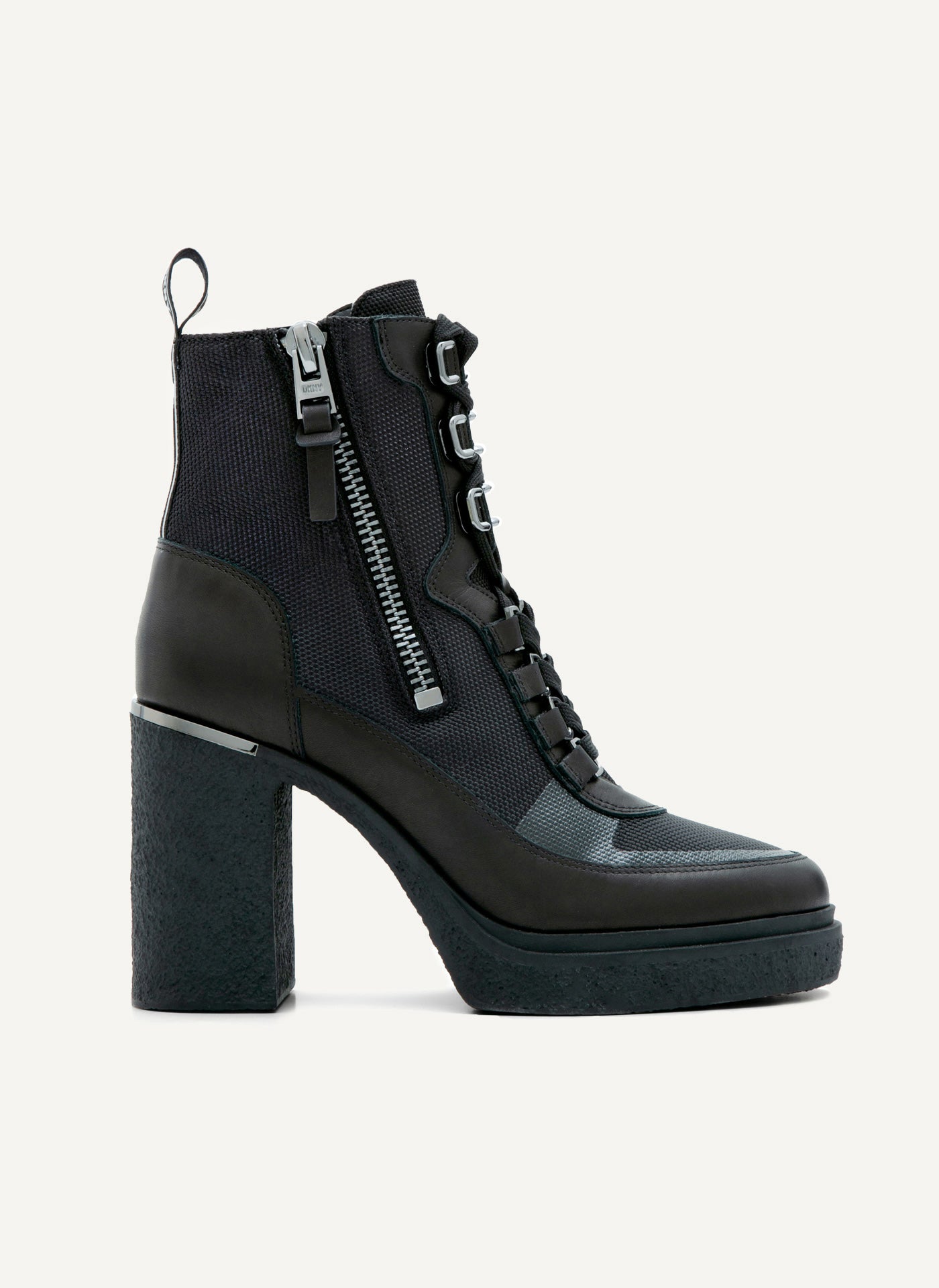 Black TOIA LACE-UP BOOTIE, VIEW 1 | BOOTIES