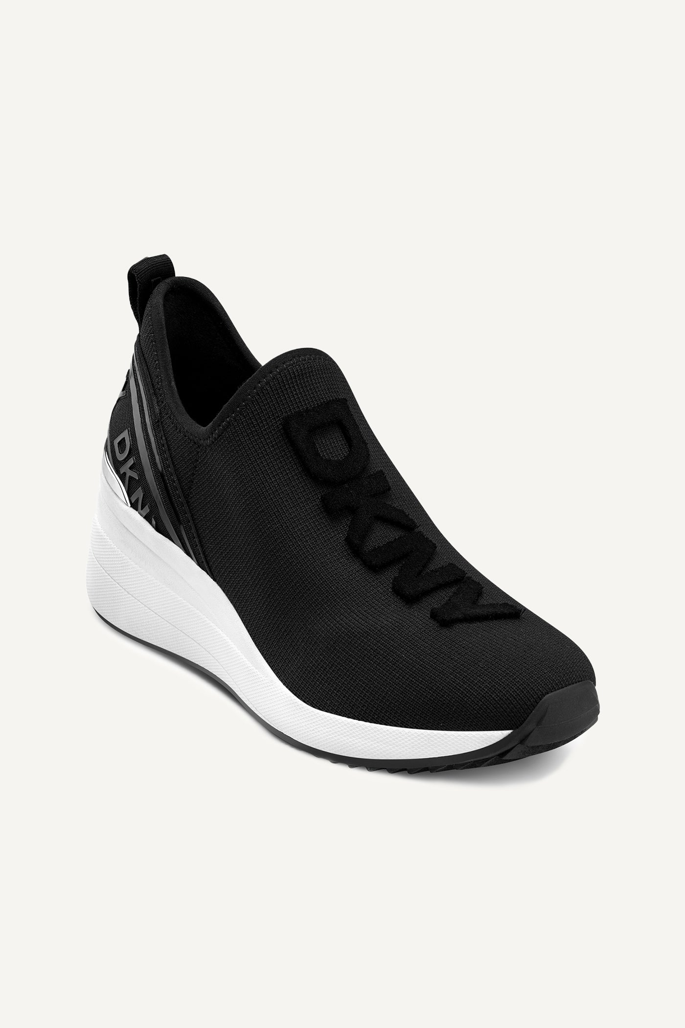 Black KEEVA WEDGE SNEAKER, VIEW 2 | Shoes