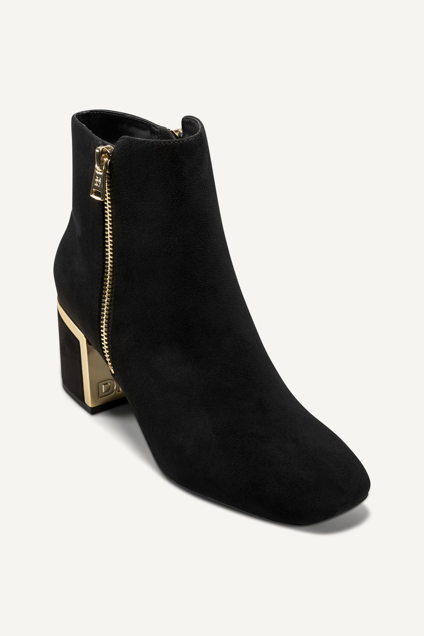Black KYLAH BOOTIE WITH ZIPPER, VIEW 2 | New Arrivals