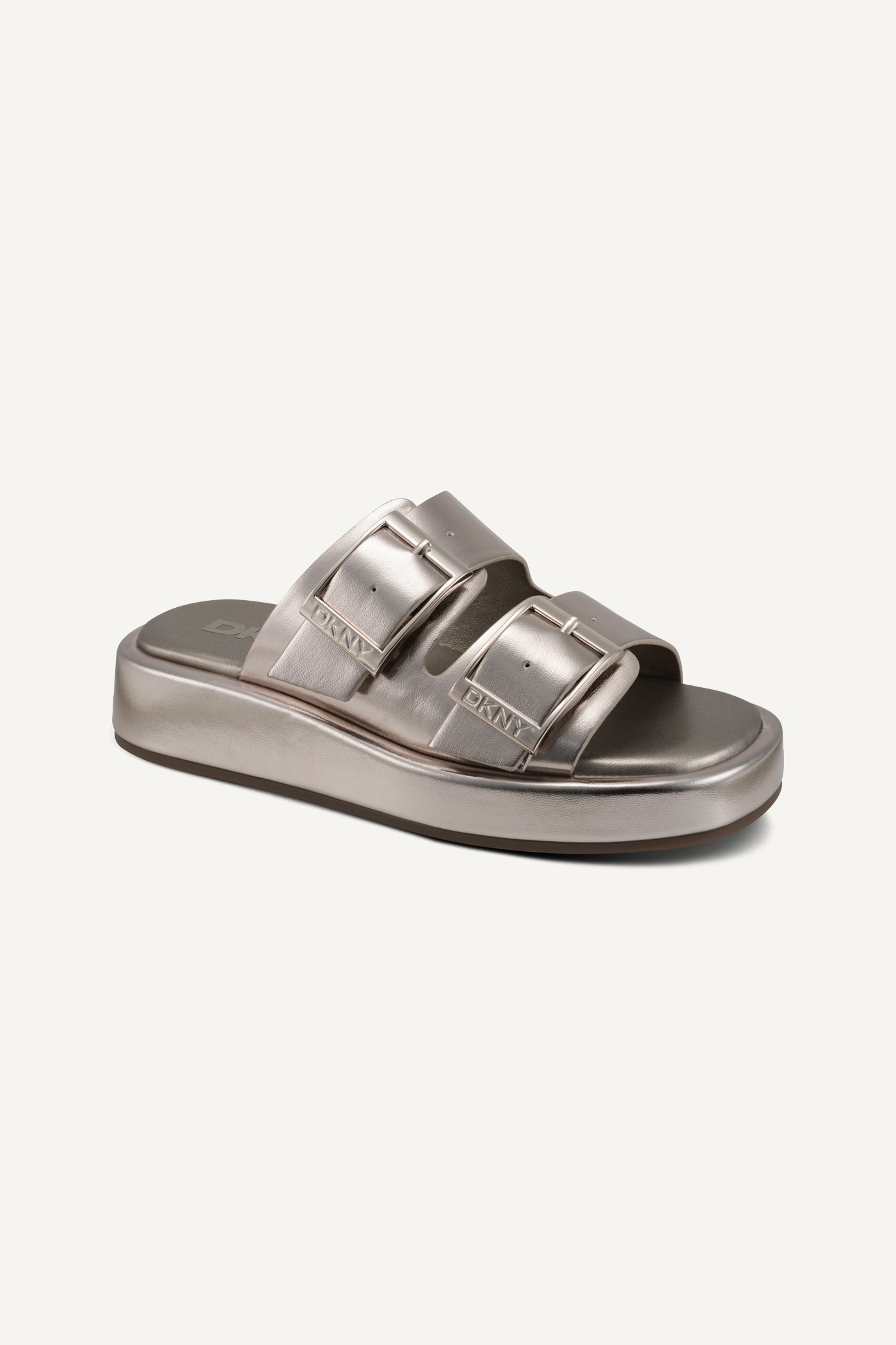 Champagne LEOCADIA PLATFORM SLIDE, VIEW 2 | Shoes