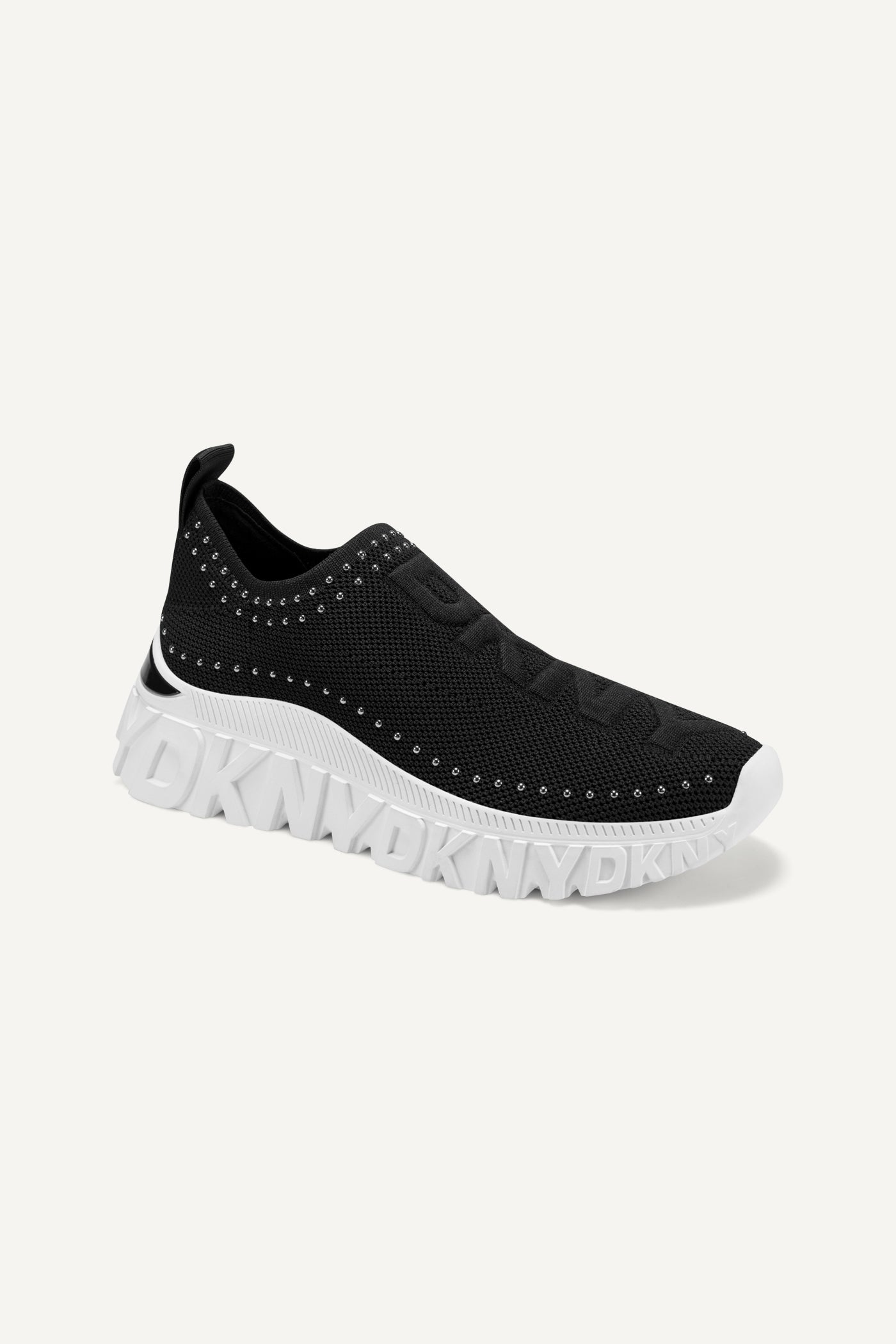 Black LILLIE STUDS SLIP ON SNEAKER, VIEW 2 | New Arrivals
