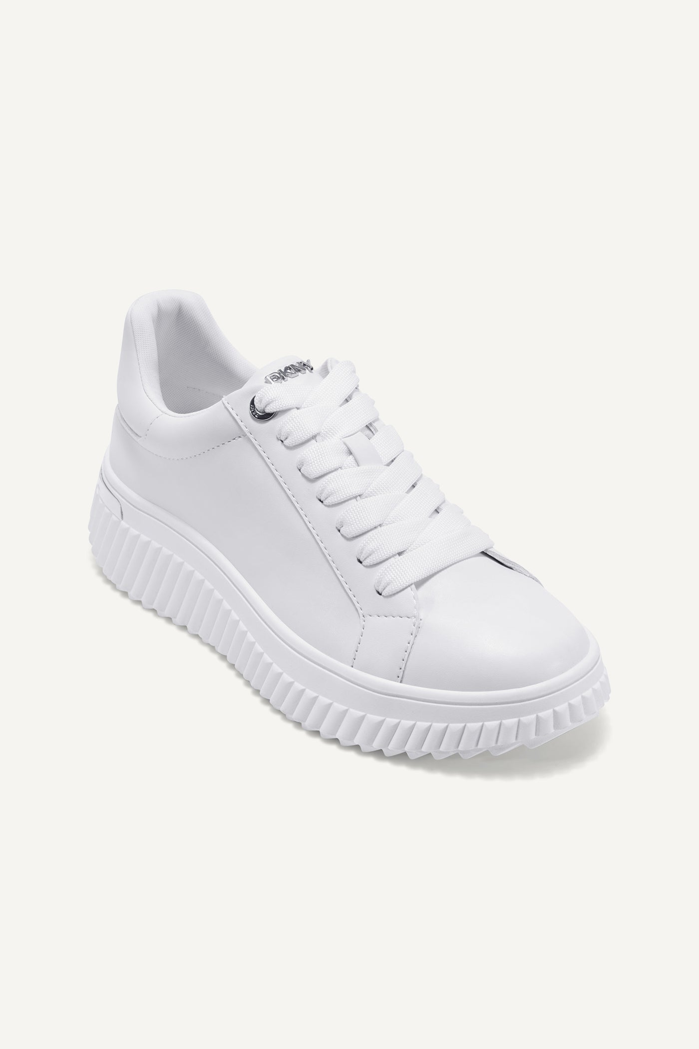 White LOBECO LACE UP PLATFORM SNEAKER, VIEW 2 | New Arrivals