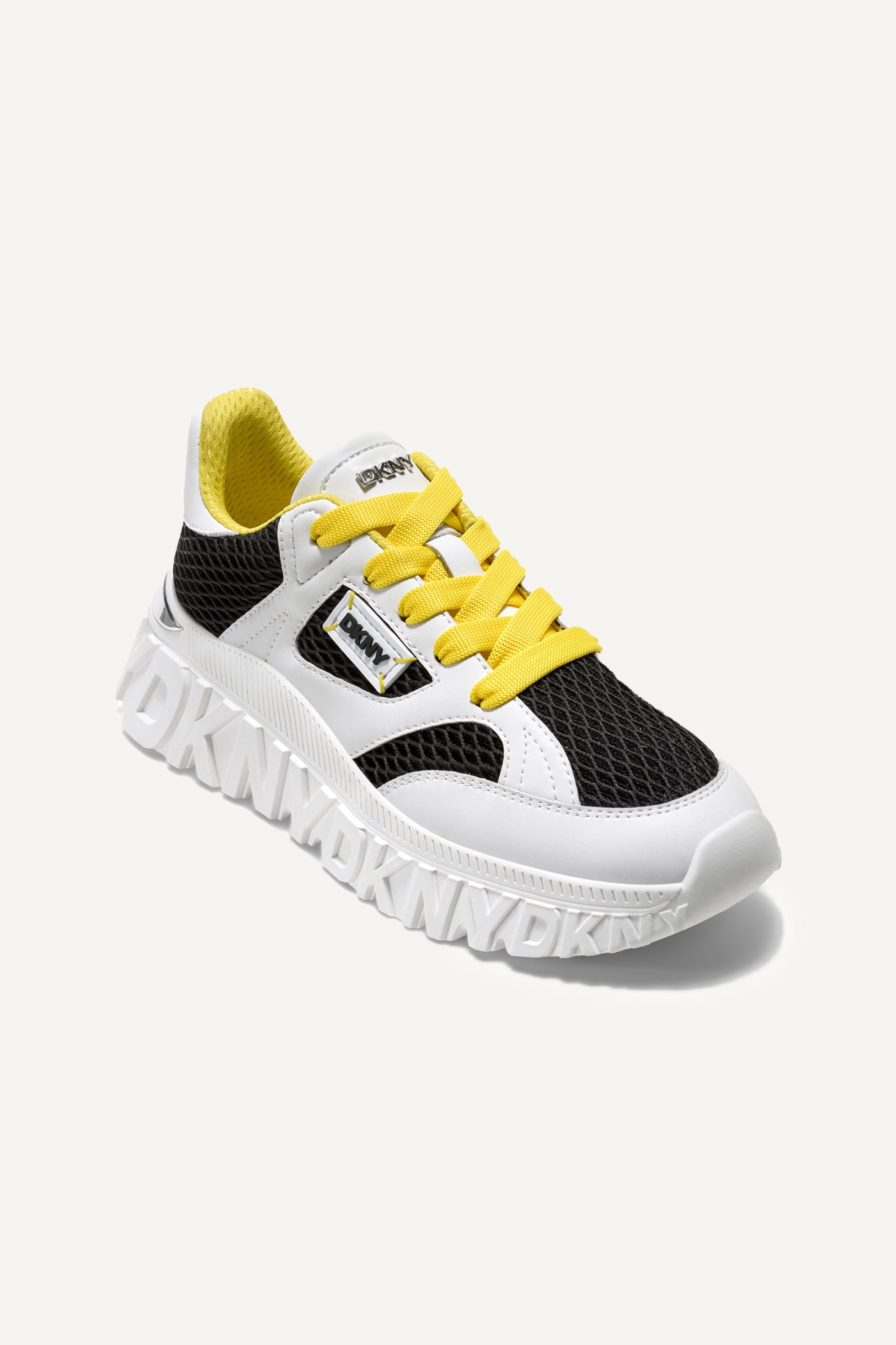 BLACK/WHITE LOCKPORT LACE UP SNEAKER, VIEW 2 | Sneakers