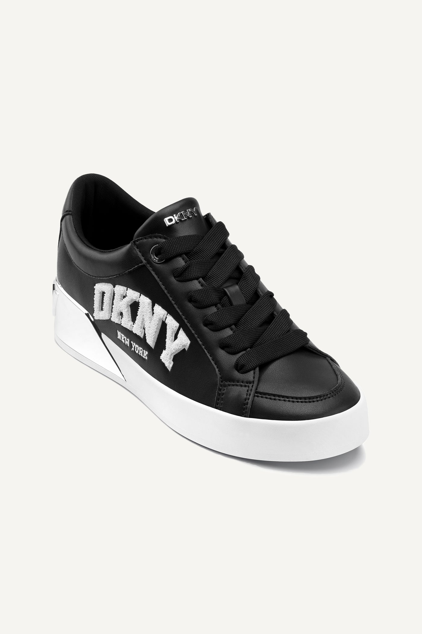 Black MABEN VARSITY LACE UP SNEAKER, VIEW 2 | Sneakers