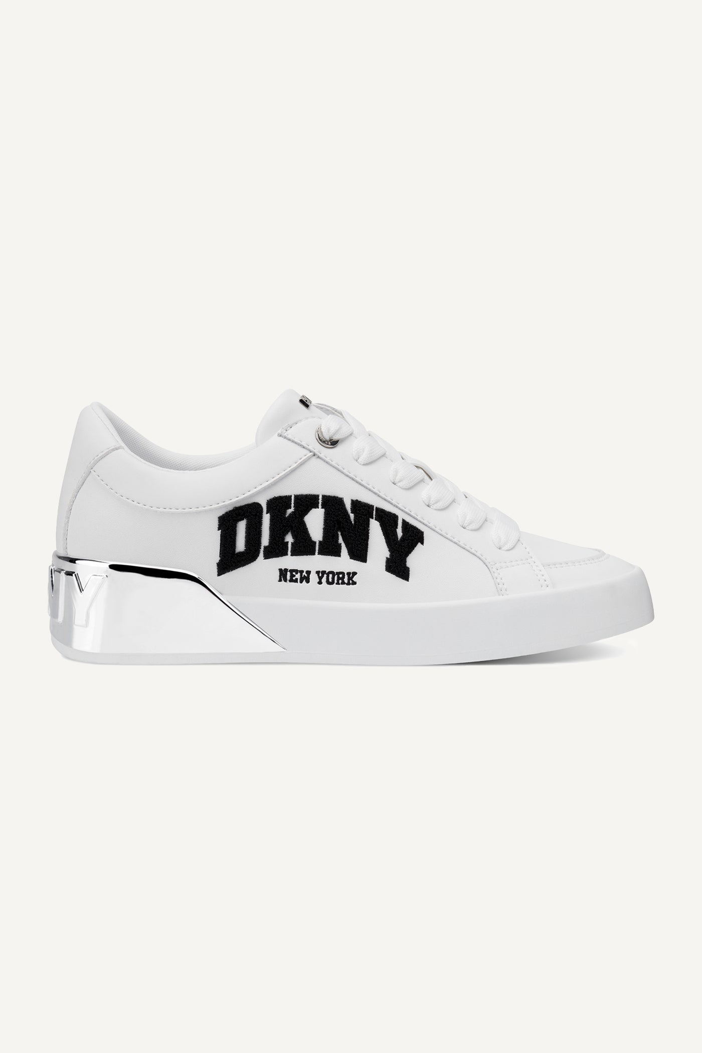 White MABEN VARSITY LACE UP SNEAKER, VIEW 1 | 9-5 Edit