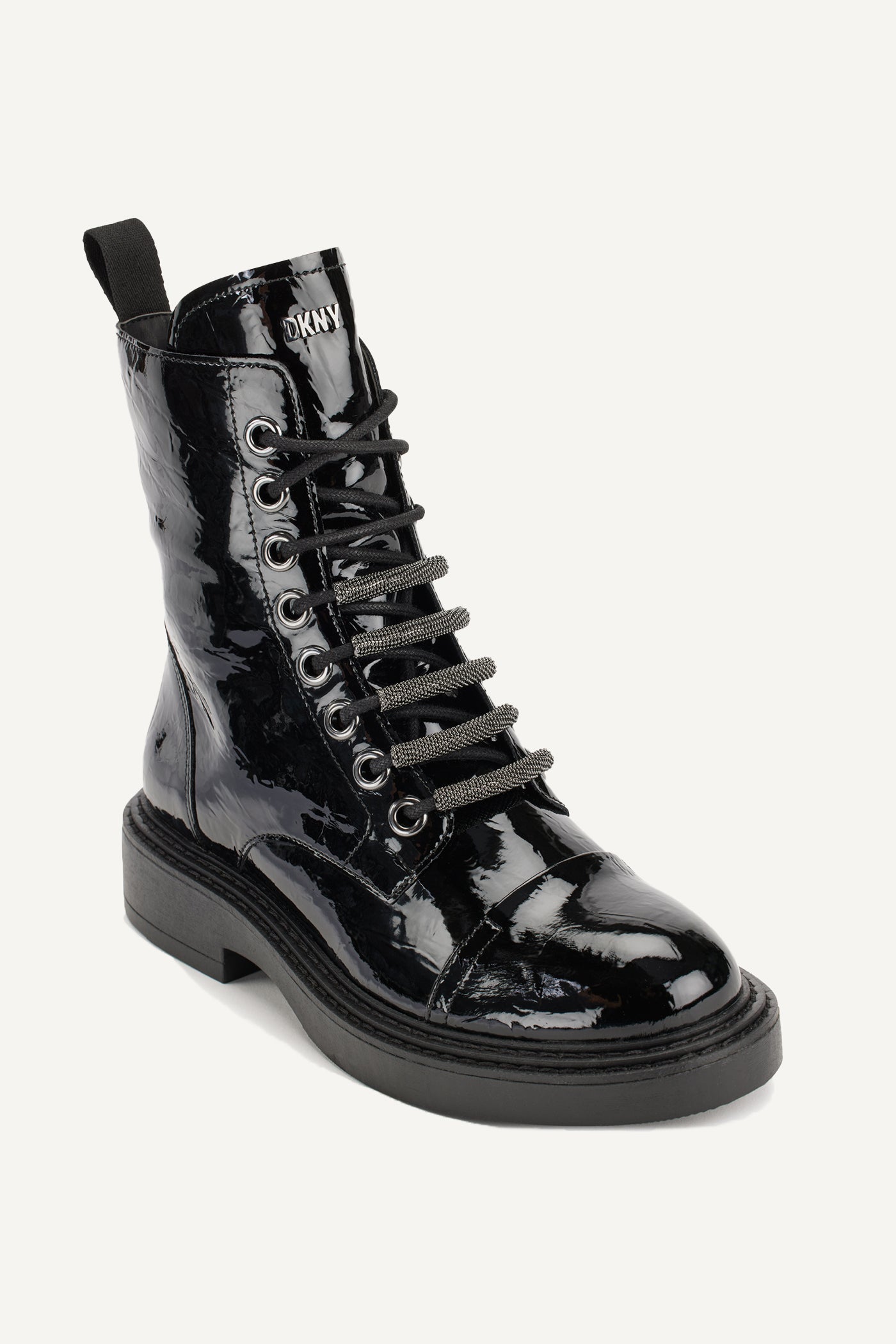 Black MALAYA LACE UP BOOT, VIEW 2 | Not Clearance or Preorder