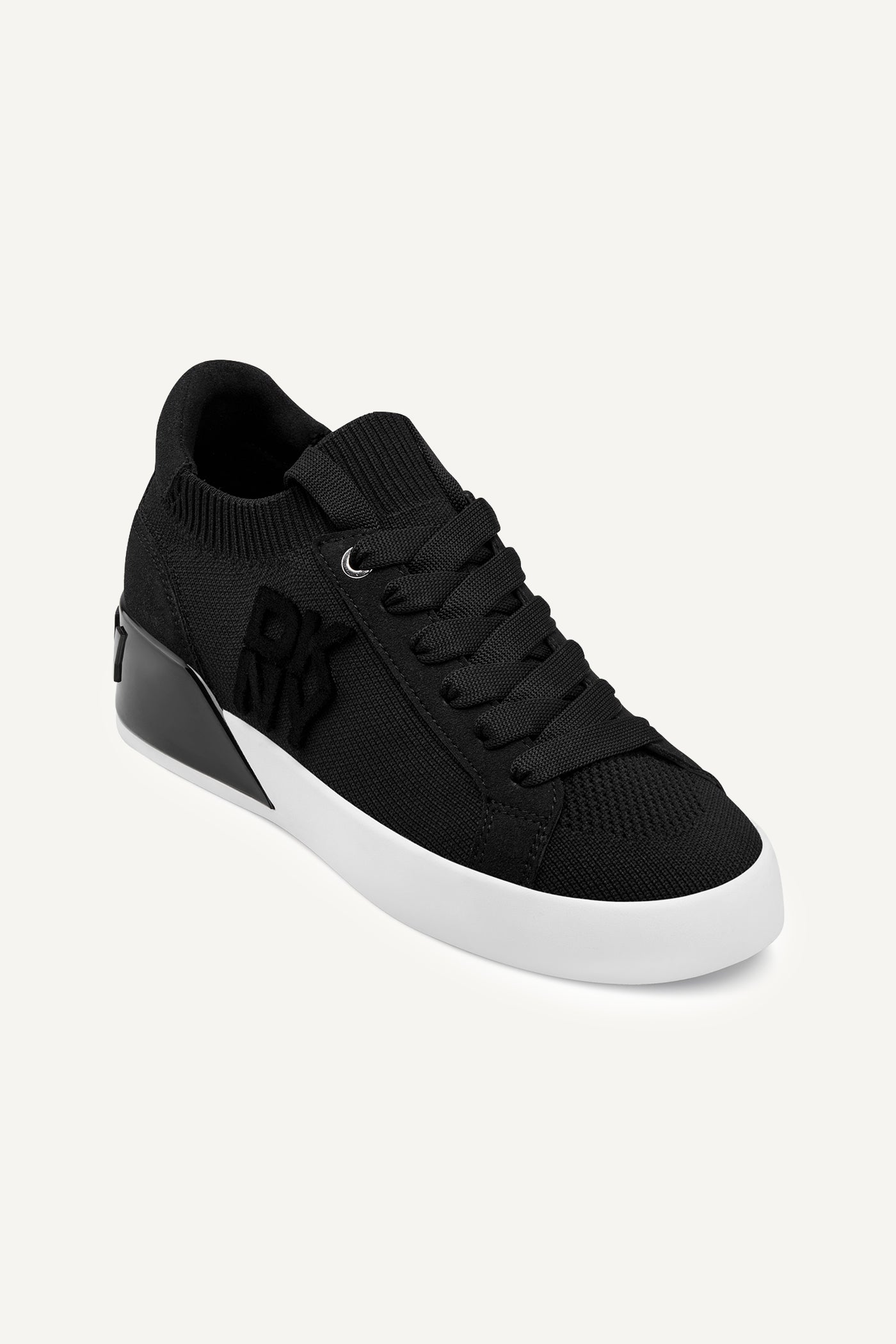 Black MALLORY LACE-UP SNEAKER, VIEW 2 | Sneakers