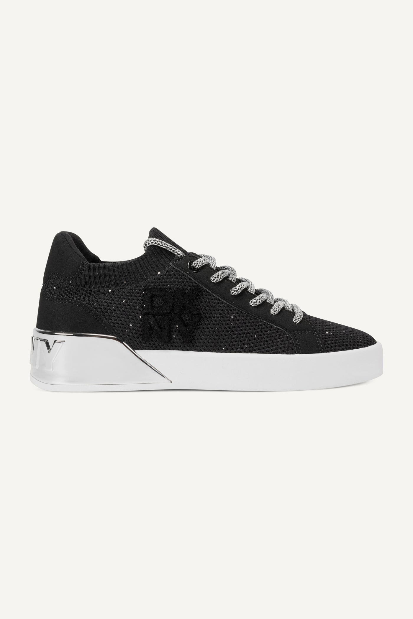 BLACK/NICKEL MALLORY LACE UP SNEAKER, VIEW 1 | Shoes