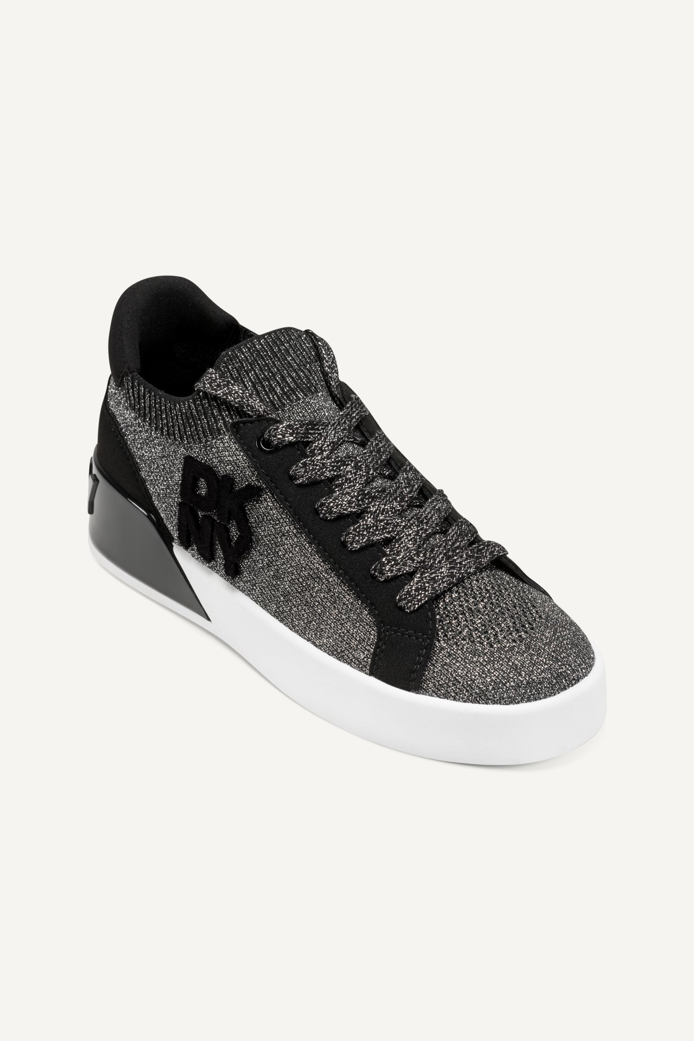 NICKEL/BLACK MALLORY LACE UP SNEAKER, VIEW 2 | Shoes