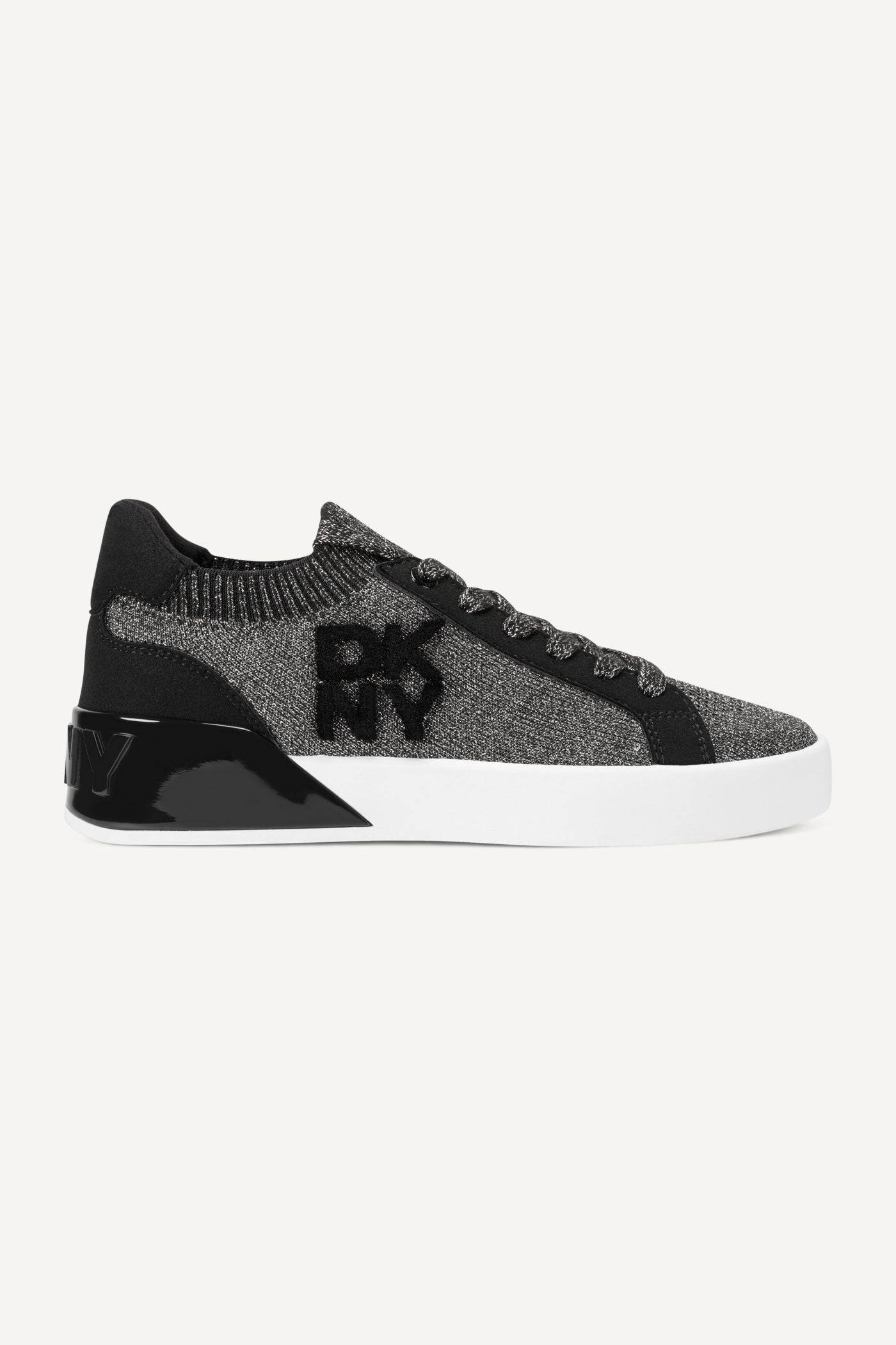 NICKEL/BLACK MALLORY LACE UP SNEAKER, VIEW 1 | Shoes