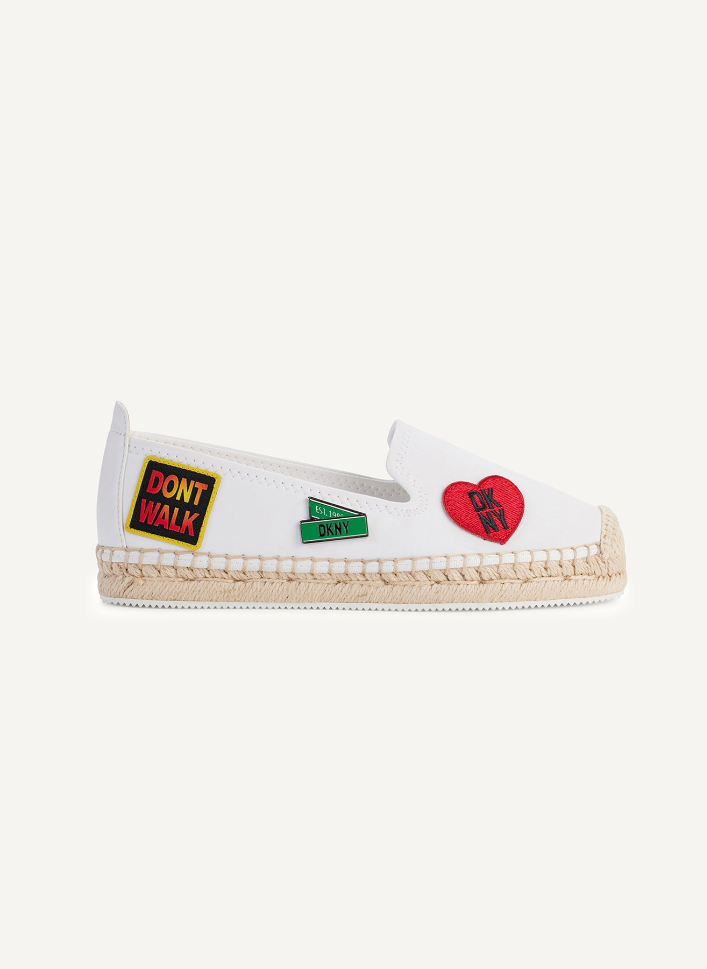 DKNY MALLY CITY SIGNS ESPADRILLE,White