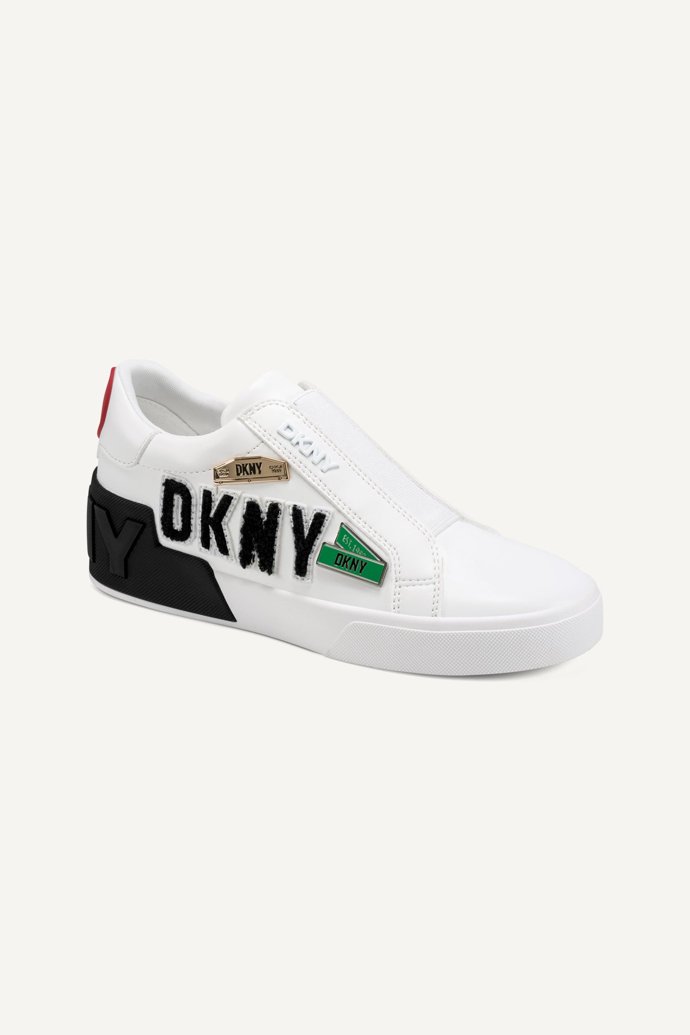 White MINDI CITY SIGNS SLIP ON SNEAKER, VIEW 2 | Sneakers
