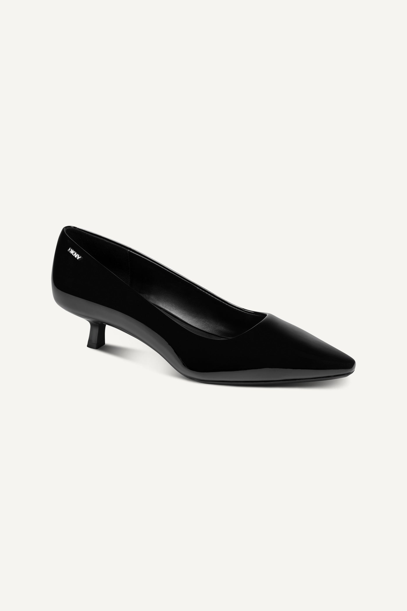 Black NOREEN KITTEN HEEL PUMP, VIEW 2 | Shoes