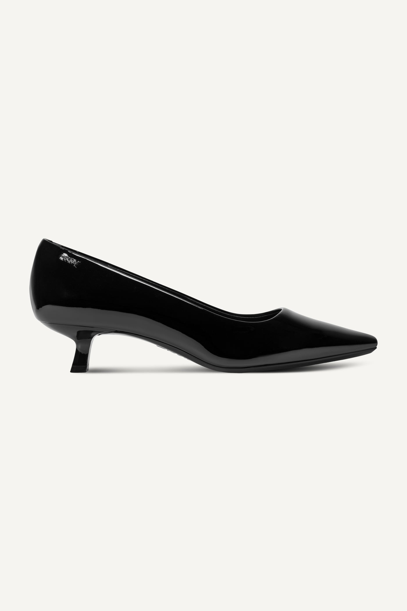 Black NOREEN KITTEN HEEL PUMP, VIEW 1 | Shoes