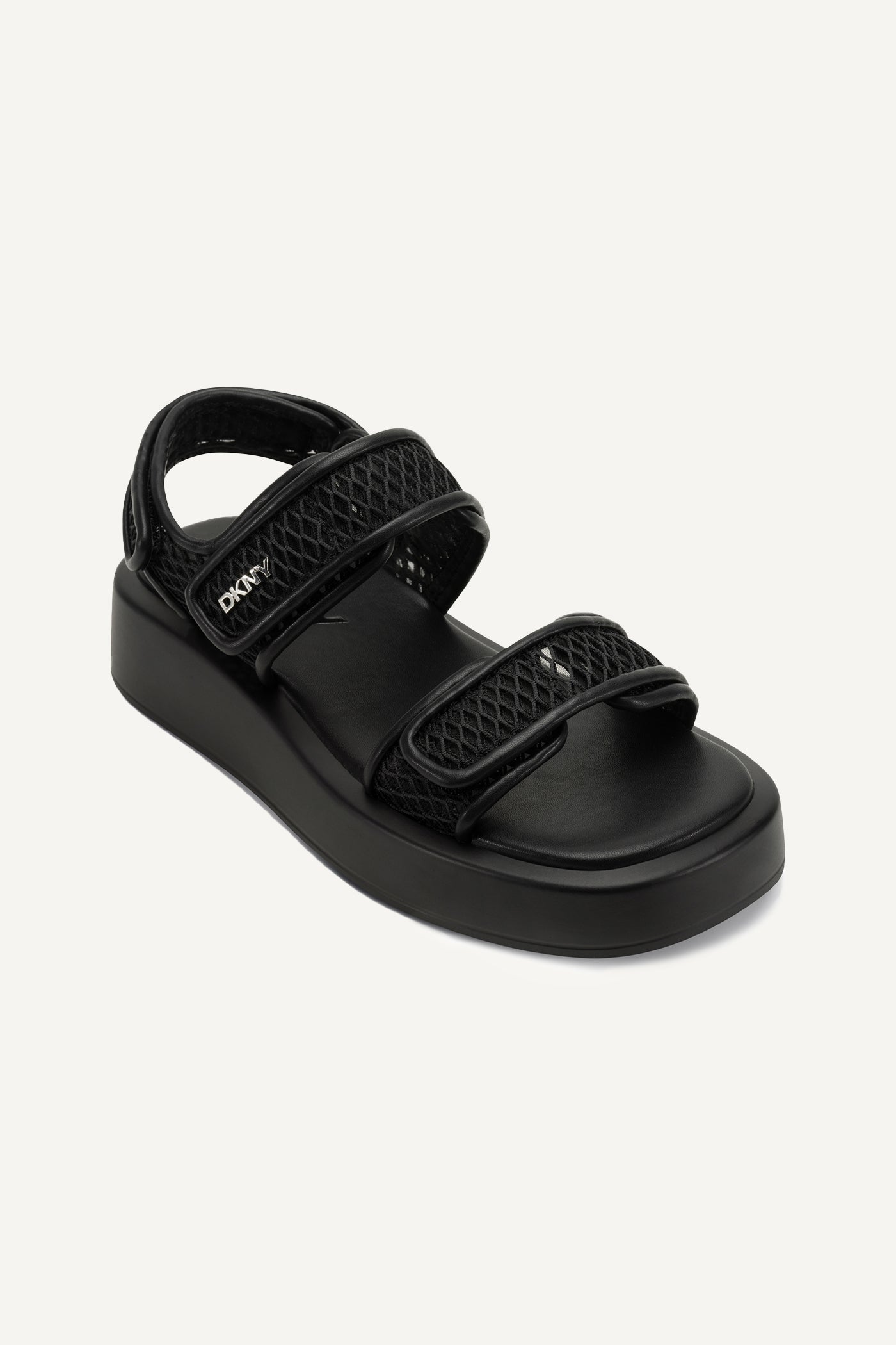 Black OWYN MESH SLINGBACK SANDAL, VIEW 2 | Sandals