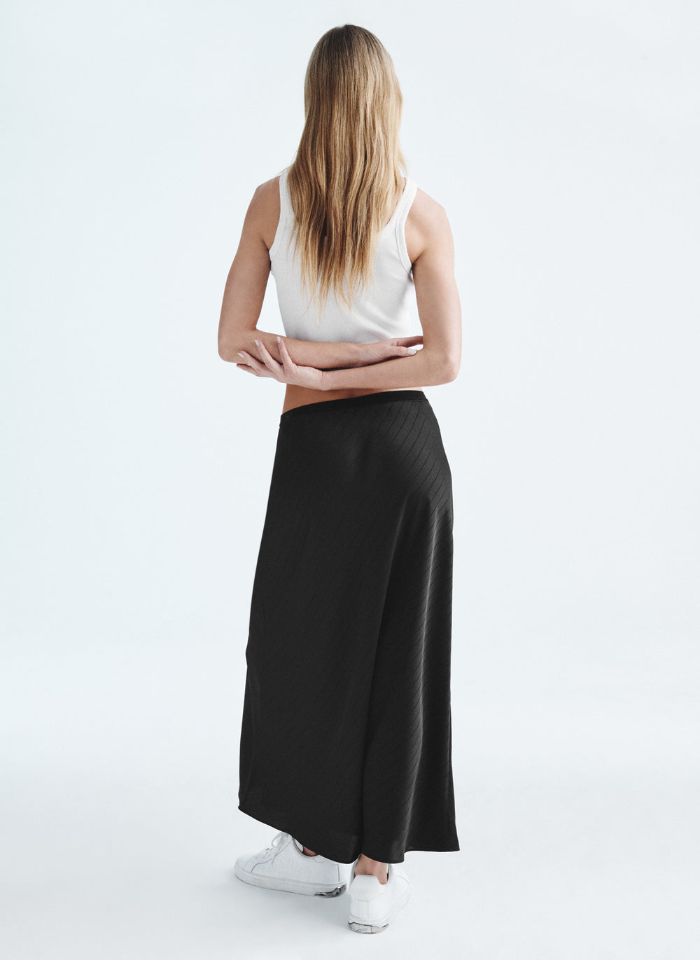 DKNY
 Solid Midi Skirt