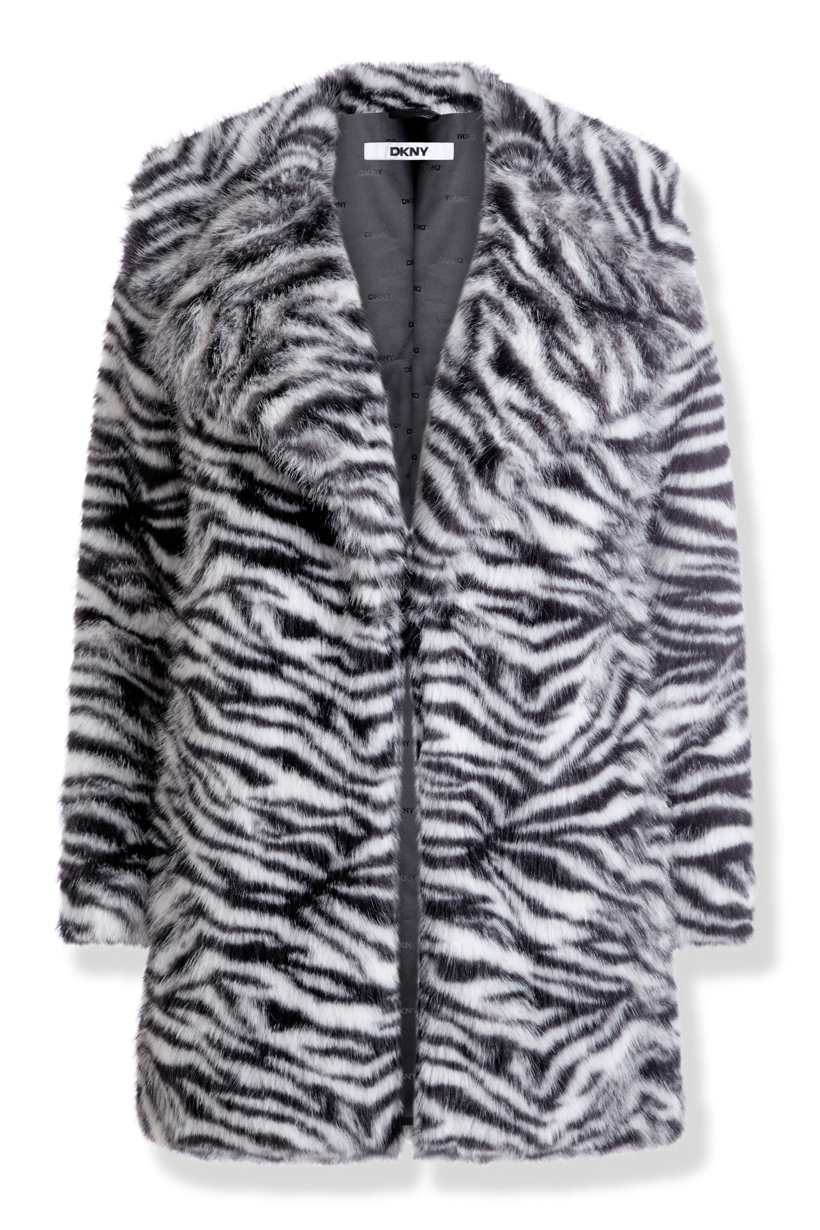 FAUX FUR SNOW LEOPARD JACKET VIEW 2