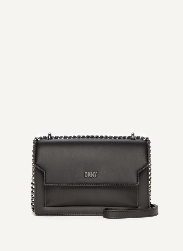 Millie Flap Leather Shoulder Crossbody DKNY