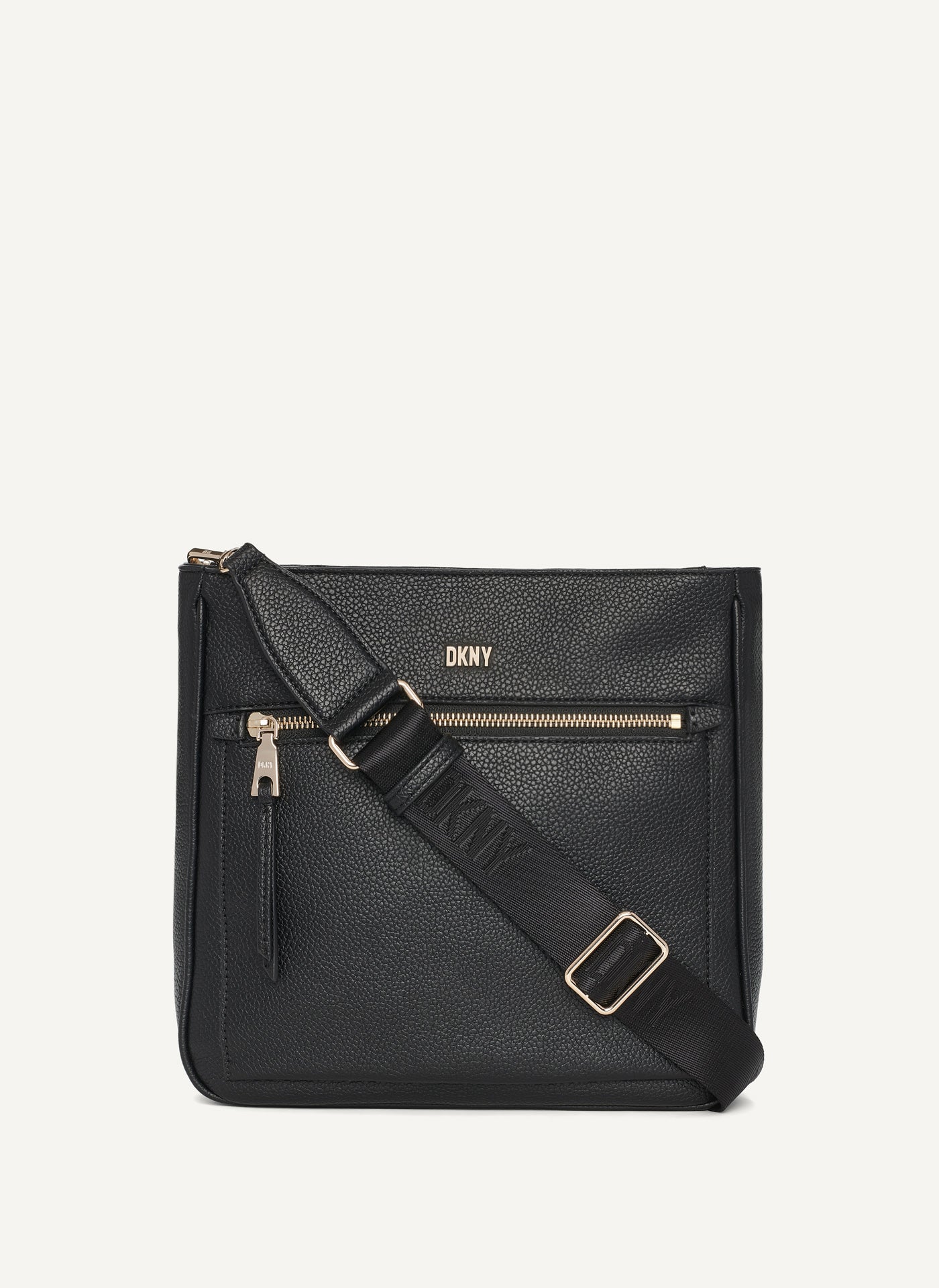 DKNY ZOIE MESSENGER,Black