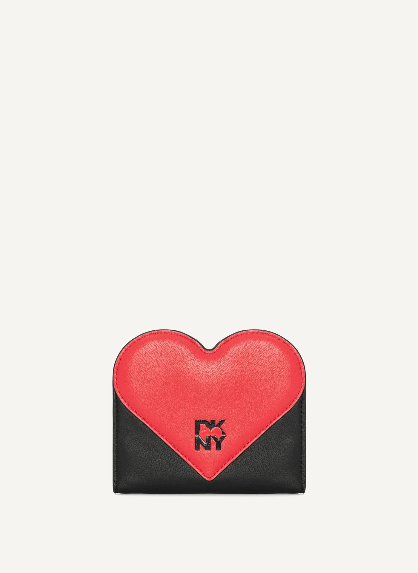 DKNY HEART OF NY CLIP WALLET,Black