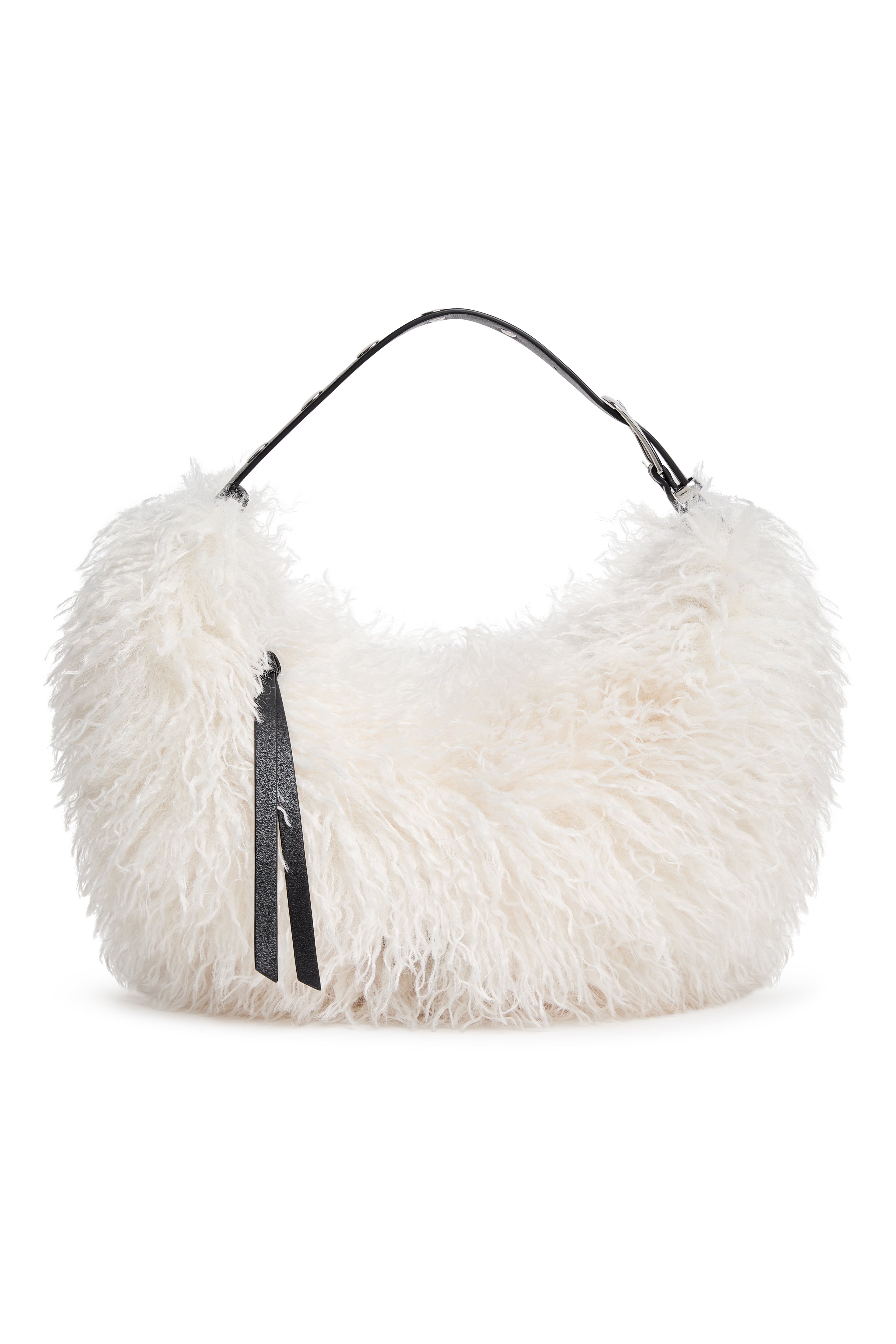 RANNA FAUX FUR SMALL HOBO BAG VIEW 1