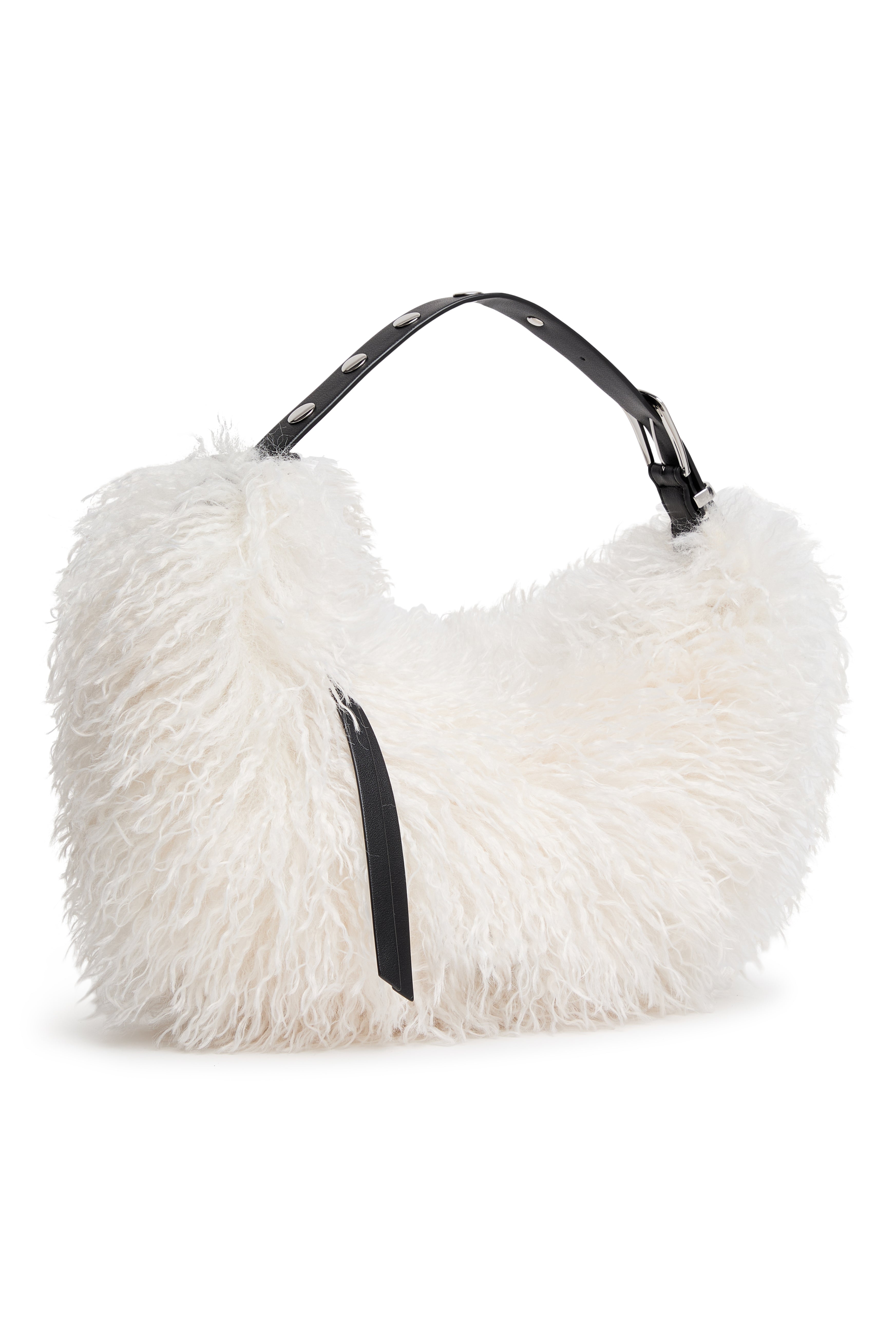 RANNA FAUX FUR LARGE HOBO BAG VIEW 2