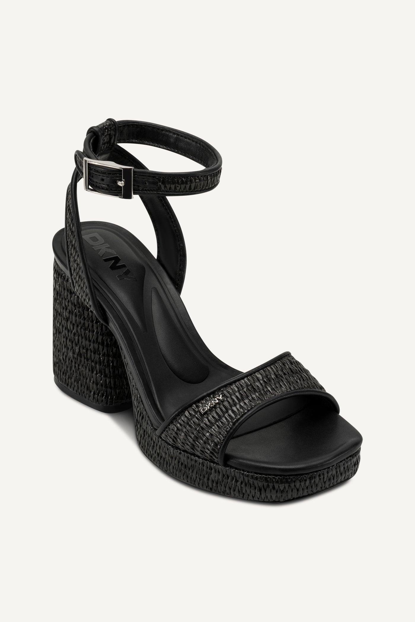 Black SCOTIA ANKLE STRAP SANDAL, VIEW 2 | Shoes