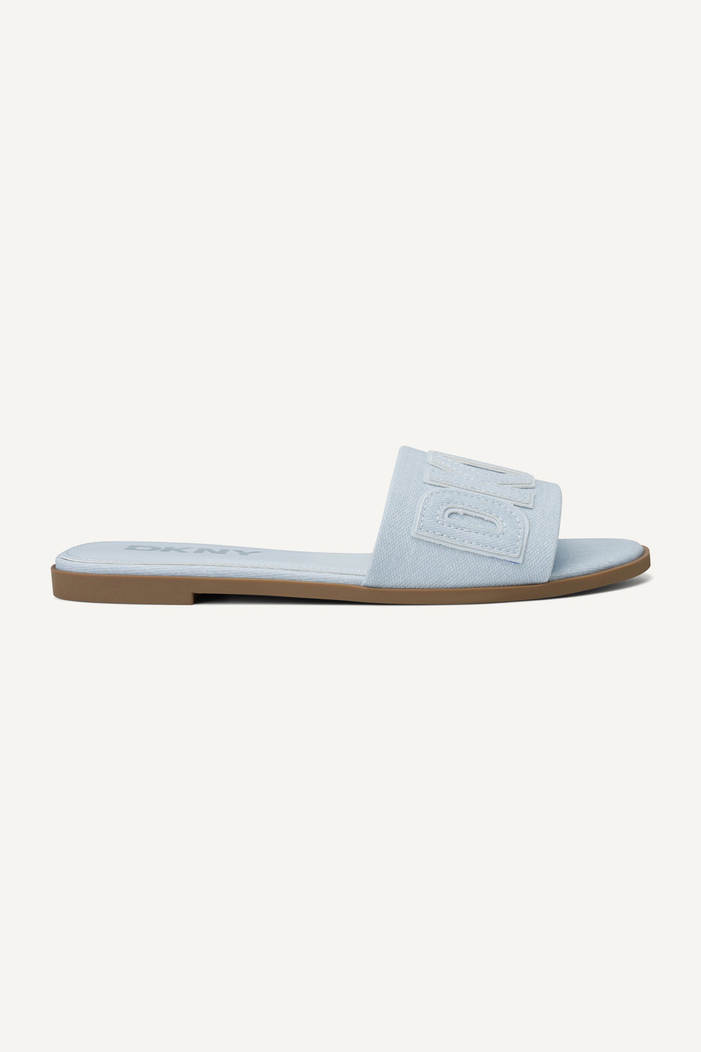 CELESTE BLUE WILLOW FLAT SLIDE, VIEW 1 | Summer Essentials