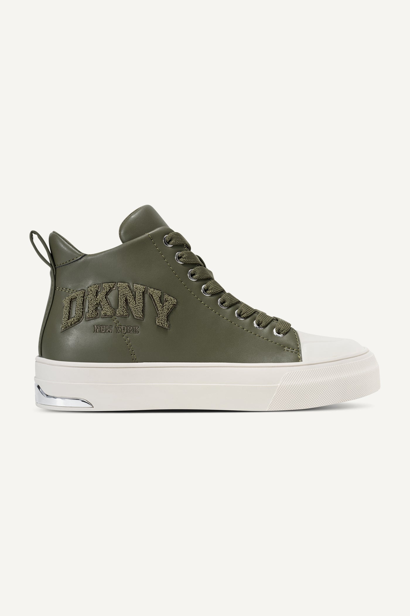 Green YASER LACE UP MID SNEAKER, VIEW 1 | New Arrivals
