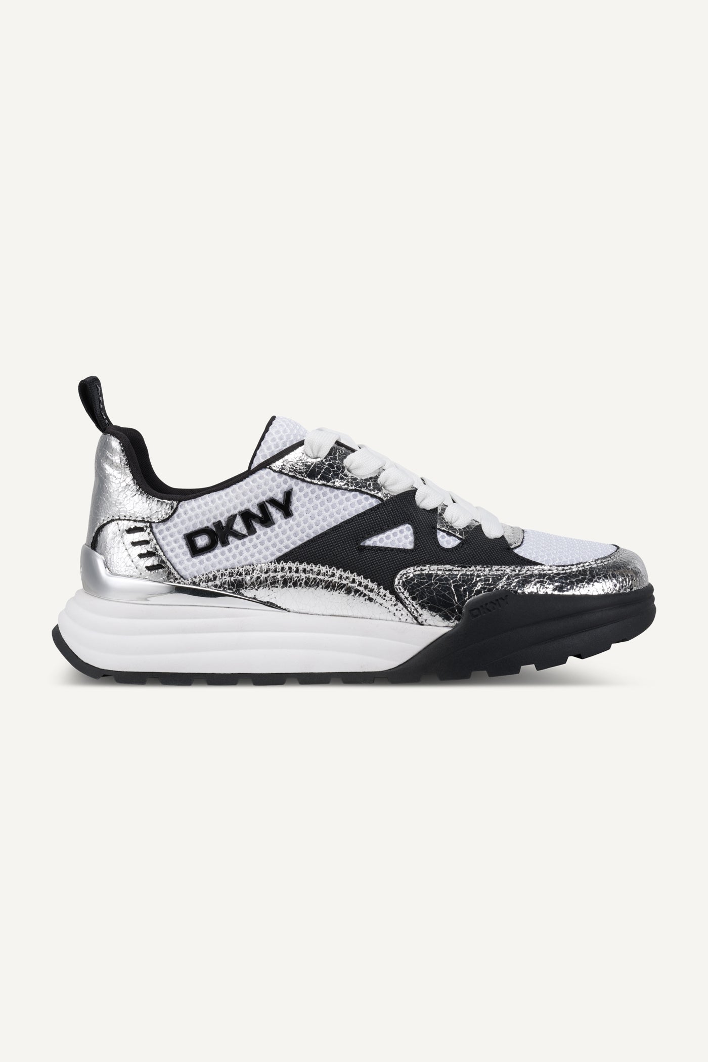 NICKEL/BLACK ZANIRA LACE UP SNEAKER 60MM, VIEW 1 | Sneakers